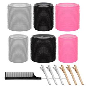lot 20453 image: Heatless Hair Curler 13Pcs Rollers Set With Clips for Long and Medium Hair, Womens Curls Styling Tools, DIY Curlers to Sleep In