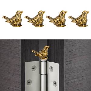 lot 20458 image: XGKHOM 4Pcs Hinge Toppers, Brass Sparrow Magnetic Door Hinge Toppers, Vintage Bird Hinge Heads Decor for Home (3PCS only)