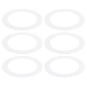 lot 20474 image: PATIKIL Goof Rings for 6-8 Inch Recessed Can Lighting Down Light, 6 Pcs Metal Goof Trim Rings Cover, Outer Diameter 8.62-inch, Inner Diameter 6.25-inch, Matte Finish White��Flush Mount