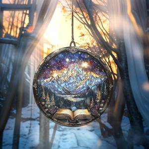 lot 20483 image: Fantasy Book Acrylic Suncatcher, Bookish Suncatchers for Window Hanging Ornament, Art Garden Decor for Book Lover Reader Bookworm, Gifts for Mothers Day, Mom, Grandma, Wife, Women, Nana