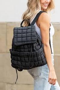 lot 1625 image: Quilted Hiking Puffer Backpack