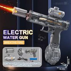 lot 4208 image: Electric Water Gun Set with Shark MK