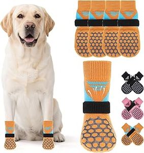 lot 4241 image: KUULIAIL Anti Slip Honeycomb Orange Socks XL