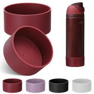 lot 12048 image: Mity Rain 2Pc Silicone Boot for Owala Water Bottle 24oz, 32 oz