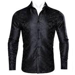 lot 12059 image: Barry Wang Designer Silk Button Up Collared  Shirt  with Original Tags Size XXL