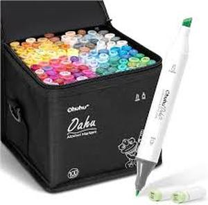 lot 20445 image: Ohuhu 30-Pack Art Markers Set with Case
