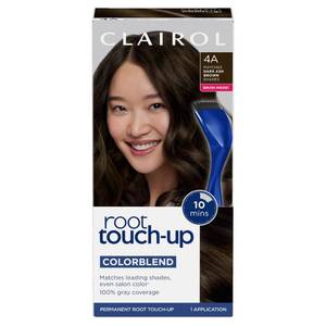 lot 2094 image: Clairol Root Touch-Up Permanent Hair Color - 4A Dark Ash Brown Hair Dye Kit Paraben-Free, Includes Applicator and Gloves