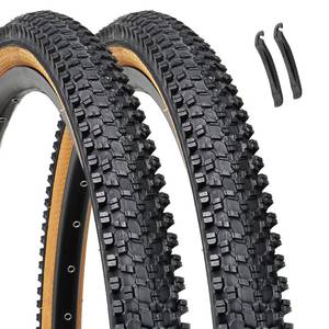 lot 3105 image: 2-Pack 26-inch Mountain Bike Tires Hycline 26x1.95 inch (54-559mm) 60TPI Folding Replacement Puncture-Resistant Bicycle Tires with Pair Tire Levers for MTB Off-Road Bike