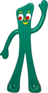 lot 4010 image: NJ Croce Gumby 6in Bendable and Posable Figure Fun Nostalgic Retro Toy for All Ages 3 and Up