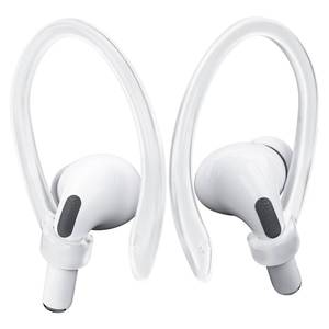 lot 4033 image: ICARERSPACE AirPods Ear Hooks - Upgraded Anti Slip Sports Clip Hooks for AirPods 1, 2, 3, 4, Pro and Pro 2 Transparent