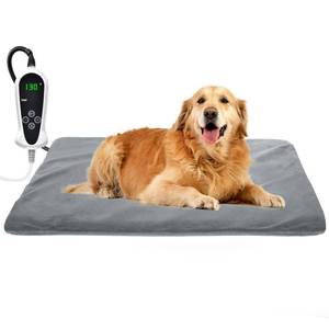 lot 4039 image: RIOGOO Pet Heating Pad, Upgraded Electric Dog Cat Heating Pad Indoor Waterproof, Auto Power Off (XX-Large 32inx 20in, Grey)