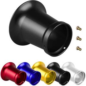 lot 4044 image: Amavoler 50mm Carburetor Air Filter Trumpet Velocity Stack Funnel CNC Alloy Parts Fit for PE VM 21mm,24mm,26mm,28mm,30mm, for Honda Yamaha Kawasaki ATV Dirt Bike Carb Intake Wind Horn Cup. (black)