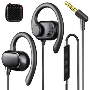 lot 4383 image: Open Ear Headphones Wired 3.5mm Earphones for Chormebook Laptop PC,Over Earbuds Wired with Ear Hookand Microphone 3.5mm Plug Ear Buds for Samsung A25 A15 A14Kindle Fire Zoom Office Running Sports Kids