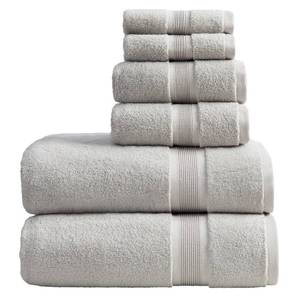 lot 4387 image: Springtree Home Luxury Bamboo Rayon Bath Towel Set 6 Piece Set  35percent Bamboo Rayon - 65percent Cotton  Absorbent Quick-Dry Towels for Bathroom  Oeko-TEX Standard 100 Cotton  Grey