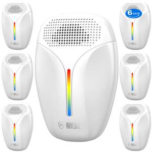 lot 4447 image: Upgraded Ultrasonic Repeller and Insect Indoor Repeller,Ultrasonic and Repellent for Roach,Rodent,Mouse,Bugs,Mosquito,Mice,Spider,Ant,3 Mode Switching,6 Packs