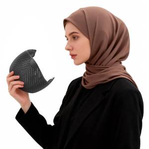 lot 4461 image: ZZUOMS 2 Pcs Non-Slip Hair Grip Band, TPEE Elastic Headband for Women Hijab, Hair Tamer for Flyaways, Lightweight Hairs Hold (Not Hijab Fabric) for Under Scarf, DailyPrayerSports(Black)