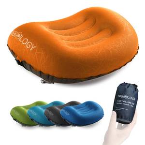 lot 4484 image: TREKOLOGY Ultralight Inflatable Camping Travel Pillow - ALUFT 2.0 Compressible, Compact, Comfortable, Ergonomic Inflating Pillows for Neck and Lumbar Support While Camp, Hiking, Backpacking