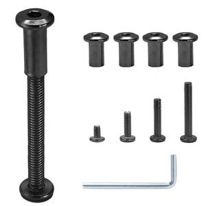 lot 6015 image: Jersvimc 30 Sets M6x1625354555mm Hex Drive Socket Cap Bolt Kit with Allen Wrench, Black Furniture Connector Bolts M6 Countersunk Screw Barrel Nuts Binding Screws for Cabinet