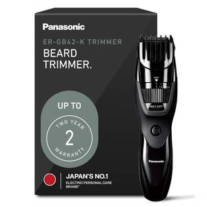 lot 6018 image: Panasonic Cordless Beard Trimmer for Men with Precision Dial, 19 Adjustable Length Settings, Rechargeable Battery, Washable - ER-GB42-K (Black)