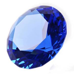 lot 6028 image: LONGWIN 80mm(3.1 inch) Crystal Diamond Paperweight Jewels Wedding Decorations Centerpieces Home Decor (Yellow)