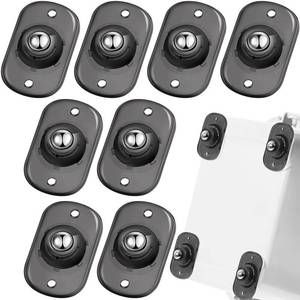 lot 6044 image: Honoson 8 Pcs Self Adhesive Caster Wheels Appliance Rollers Appliance Sliders for Kitchen 360° Swivel Universal Wheel Mini Small Kitchen (Clear Black with 1 Steel Ball Style)