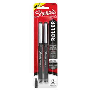 lot 6072 image: Newell Brands SHARPIE Rollerball Pen Retractable 2pk Black
