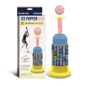 lot 6107 image: Bandit Sports Coach RAC Tee Popper Mini, Hitting Tee for Perfect Swings, Batting Machine for Practicing Hitting Without a Pitcher Blue