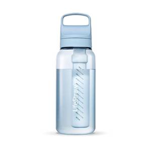 lot 6122 image: LifeStraw Go Series � BPA-Free Water Filter Bottle for Travel and Everyday Use, Removes Bacteria, Parasites and Microplastics, Improves Taste, 1L Icelandic Blue