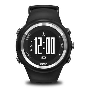 lot 6126 image: EZON GPS Running Watch with Distance Pace Alarm and Calorie Counter and Stopwatch for Men T031B01 Black