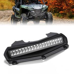 lot 6491 image: KEMIMOTO Scoop Hood Light Compatible with Wolverine Rmax2 Rmax4 1000 2021-2026, Daytime Running LED Front Auxiliary Spot Light Accessories Front Grill Accent Lamp LED Grille Lights 1PCS