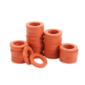 lot 6495 image: Garden Hose Washer Heavy Duty Rubber Washer, Fit All Standard 34in Garden Hose Fittings (40 Pieces)(red)