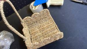 lot 9045 image: Woven half basket
