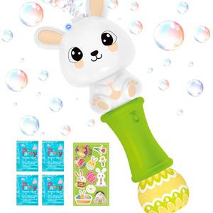 lot 11113 image: SpringFlower Easter Bubble Wand, Bubble Maker with LED Light-Up Effect for Kids, Bubble Toy for Easter Party Favor Supplies, Easter Eggs Hunt,Easter Basket Essentials, Easter Basket Stuffers Fillers