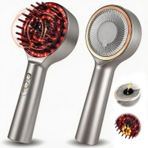 lot 11116 image: Lvseeman 3 in 1 Scalp Massager Hair - 360° Hair Oil Applicator Electric Scalp Massager IPX7 Waterproof for Home and Travel(Silver)