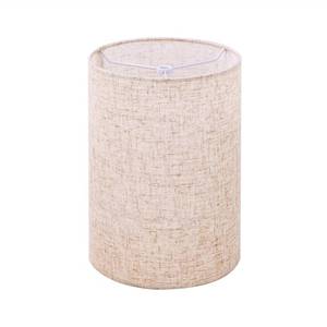 lot 11119 image: Wellmet Linen 6inx 6inx10in Lampshade, Classic Modern Fabric Drum Shade, No Assembly Required, Spider Fitter for Table, Bedside, Floor Lamps