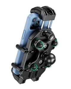 lot 11120 image: BRCOVAN 1ftft Ball Phone Mount Holder with Vibration Dampener and Secure Lock, Fit for RAM Mounts B Size Double Socket Arm, for Motorcycle ATV UTV Car Bike Boat Truck Scooter, Fit 5.4-7.2ftft Cellphones (Missing Back Piece)