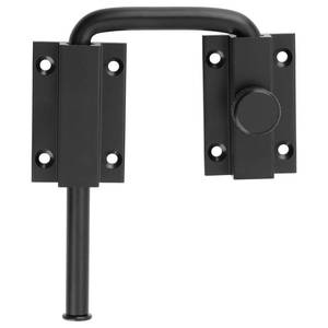 lot 12214 image: Alise 4 Inch U-Bolt Door Loop Lock, 90180 Degree Heavy Duty Security Door Latch, Black Anti-Theft Privacy Bolt Lock, Door Hardware for Bedroom,Apartment, Interior Door, Barn Door, Fence Gate