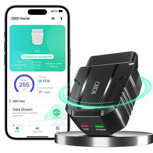 lot 12216 image: OBD2 Scanner Reader Bluetooth Wireless Auto Diagnostic Scan Tool for iOS and Android for Performance Test Bluetooth 5.4 Car Check Engine Car Code Reader, Clear Error Code Live Data Reset Exclusive APP