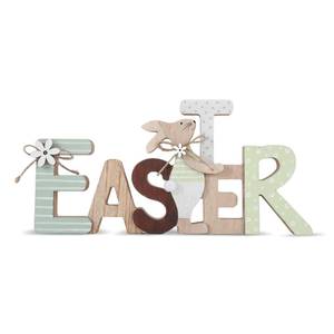 lot 12220 image: Easter Decorations Wooden Sign Party Decorations for Home, Farmhouse Easter Table Decor Bunny with Pompom Ball for Tiered Tray Tabletop Shelf Mantel Party Outdoor Indoor
