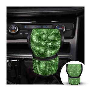 lot 12222 image: zipelo Bling Car Gear Shift Knob Cover, Rhinestone Anti-Slip Comfortable Handbrake Cover, Diamond Set Shifter Cover for Women, Auto Interior Accessories Universal Fit Van Truck