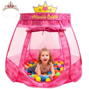 lot 12226 image: Princess Tent for Girls, Castle Playhouse for Kids Indoor and Outdoor Games