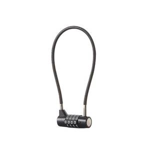 lot 12239 image: Combination Lock Cable Lock with 4 Digits Cabinet Lock 5.5in Twist Length 5.5in Durable Cable Ideal for lockers, Gym, Fence, Toolbox, case, hasp Storage and Outdoor (11in Cable Length)