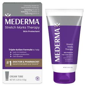 lot 12245 image: Mederma Stretch Marks Therapy - Prevents and Treats Stretch Marks, Safe for Pregnancy and Breastfeeding, Hydrates and Nourishes Skin, 5.29 oz (150g)