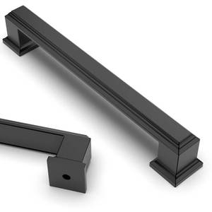 lot 12258 image: Asidrama 5 Pack 5 Inch(128mm) Matte Black Kitchen Cabinet Handles Cabinet Pulls Kitchen Cabinet Hardware for Cupboard Drawer Pulls