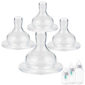 lot 12259 image: Silicone Nipples for Philips Avent Anti-Colic Baby Bottles,Size 2 Nipple,3m,Meudim Flow, 4 Count