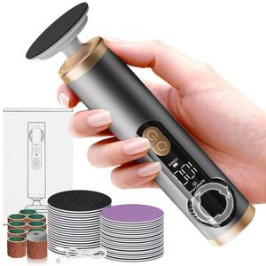 lot 12326 image: Electric Callus Remover for Feet, Rechargeable Pedicure Tools for Feet with 40PCS Sandpaper Discs, Adjustable Speed Heel Scraper for Cracked Heels, Foot Care Scrubber File for Dry Dead Skin