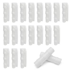 lot 12336 image: Kyuionty 50PCS Greenhouse Clamps Clips, 34 Inch Garden Buildings Tube Clips Plastic Pipe Clamps for Greenhouse Film, Sunshade Nets, Gardening (White)