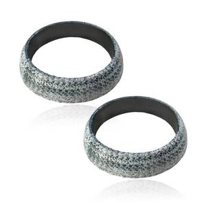 lot 12340 image: KVAEY 2PCS ID 48mm Car Exhaust Gasket, Graphite Construction Automotive Exhaust Ring Donut Gasket Seal Mufflers, Vehicle Exhaust Pipe Leakproof Manifold Gaskets Muffler Connector Replacement