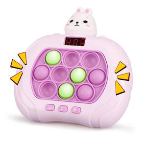 lot 12368 image: GAPER GO Fast Push Pop Game - Light Up Fidget Toy for Kids, Handheld Sensory Puzzle Game, Christmas Birthday Gifts for 3-12 Year Old Boys and Girls (Rabbit)