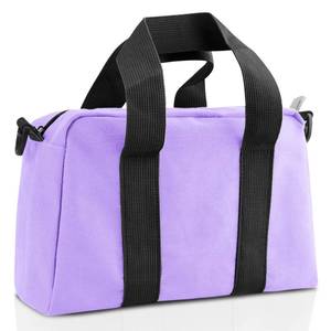 lot 12376 image: Small Tool Bag, Canvas Tool Storage Bag, Large Capacity Multipurpose Zipper Soft Tote Organizer Pouch for Electrician, Plumbing, Gardening,Tools Bags for Men (Purple, 12 Inch)